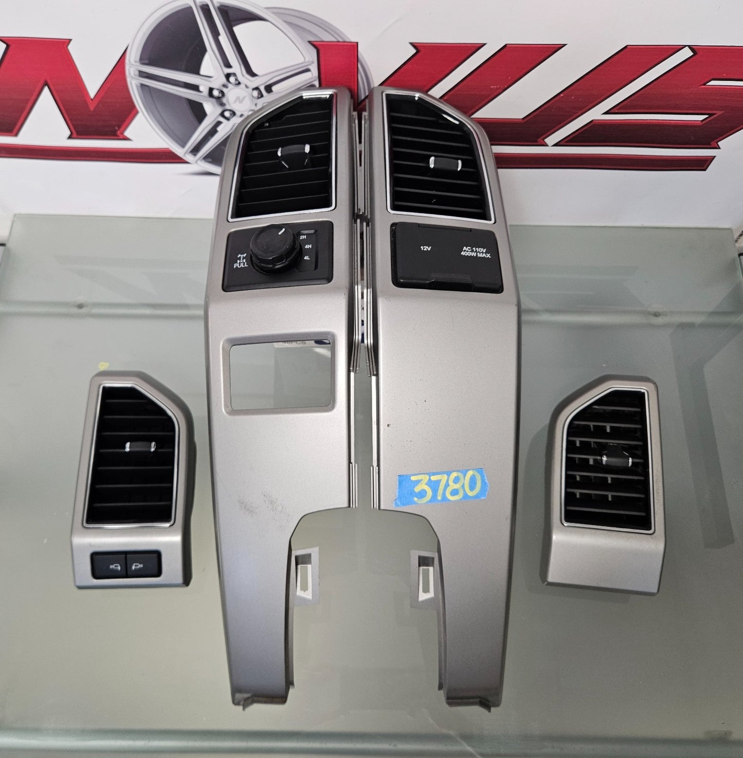 2015-2020 FORD F150 LARIAT DASH BEZEL AIR VENT TRIM OBSIDIAN 16 17 18 19 #378015