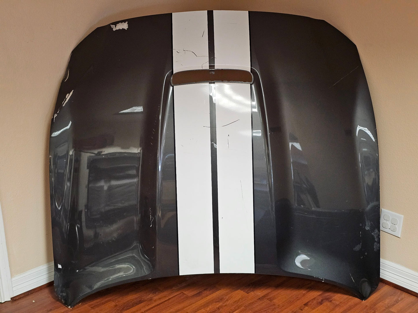 2015-2017 Ford Mustang GT 350 Front Hood Gray OEM #4124