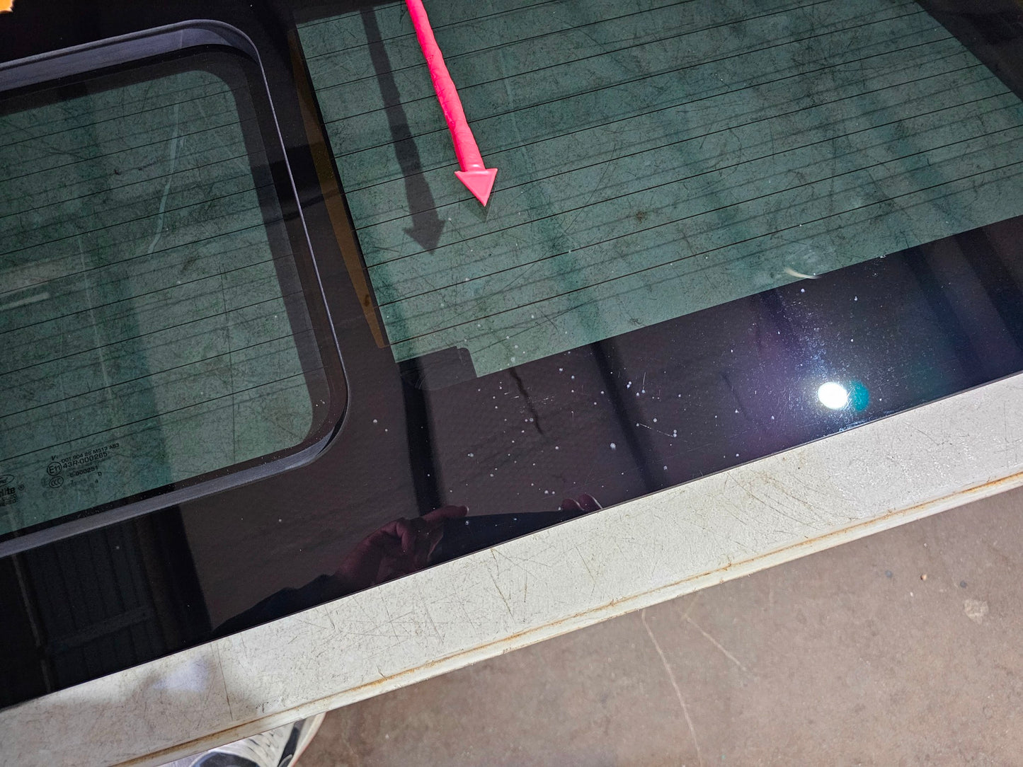 2015-2020 FORD F150 REAR SLIDING WINDOW GLASS DEFROSTER #4208