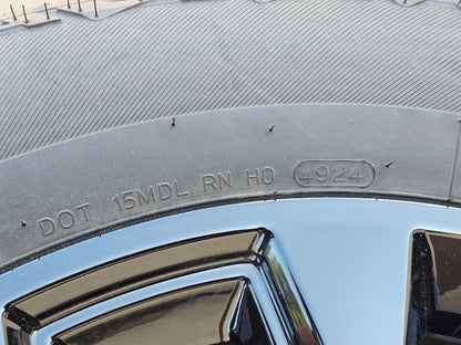 2025 20" FORD F150 PLATINUM BLACK WHEELS RIMS HANKOOK TIRES 2021 EXPEDITION 4277