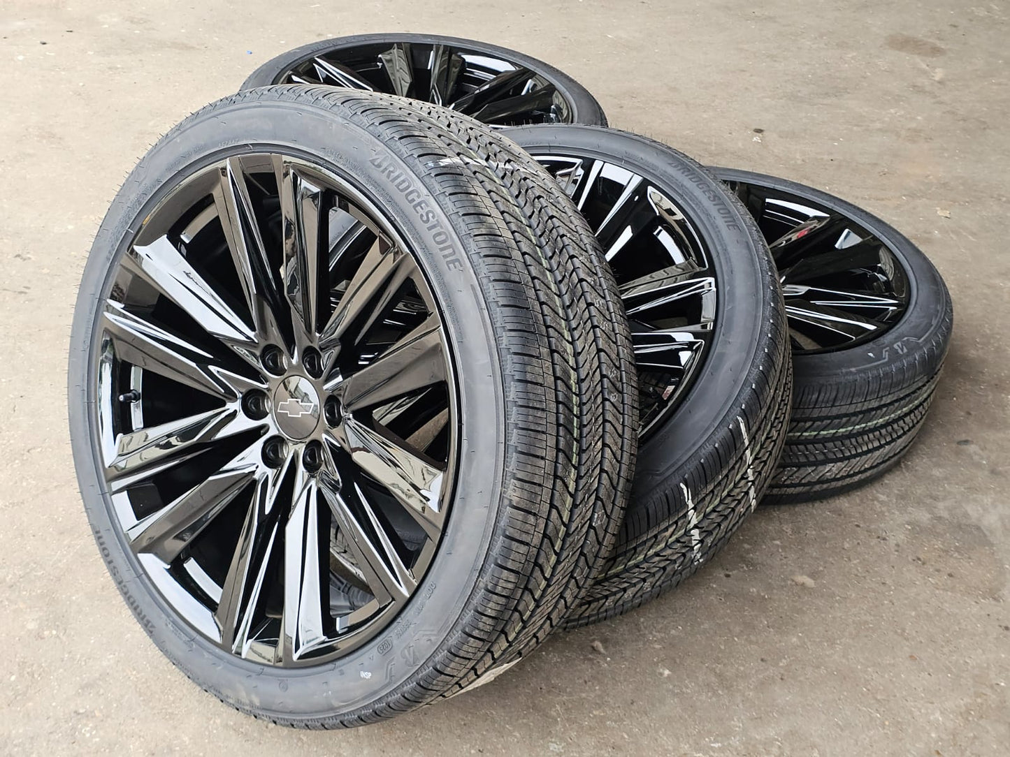 ???NEW 24" CADILLAC ESCALADE CHEVY SILVERADO TAHOE GMC DENALI WHEELS TIR22 #5002