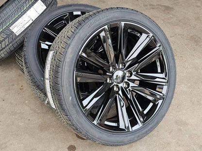 ???NEW 24" CADILLAC ESCALADE CHEVY SILVERADO TAHOE GMC DENALI WHEELS TIR22 #5002