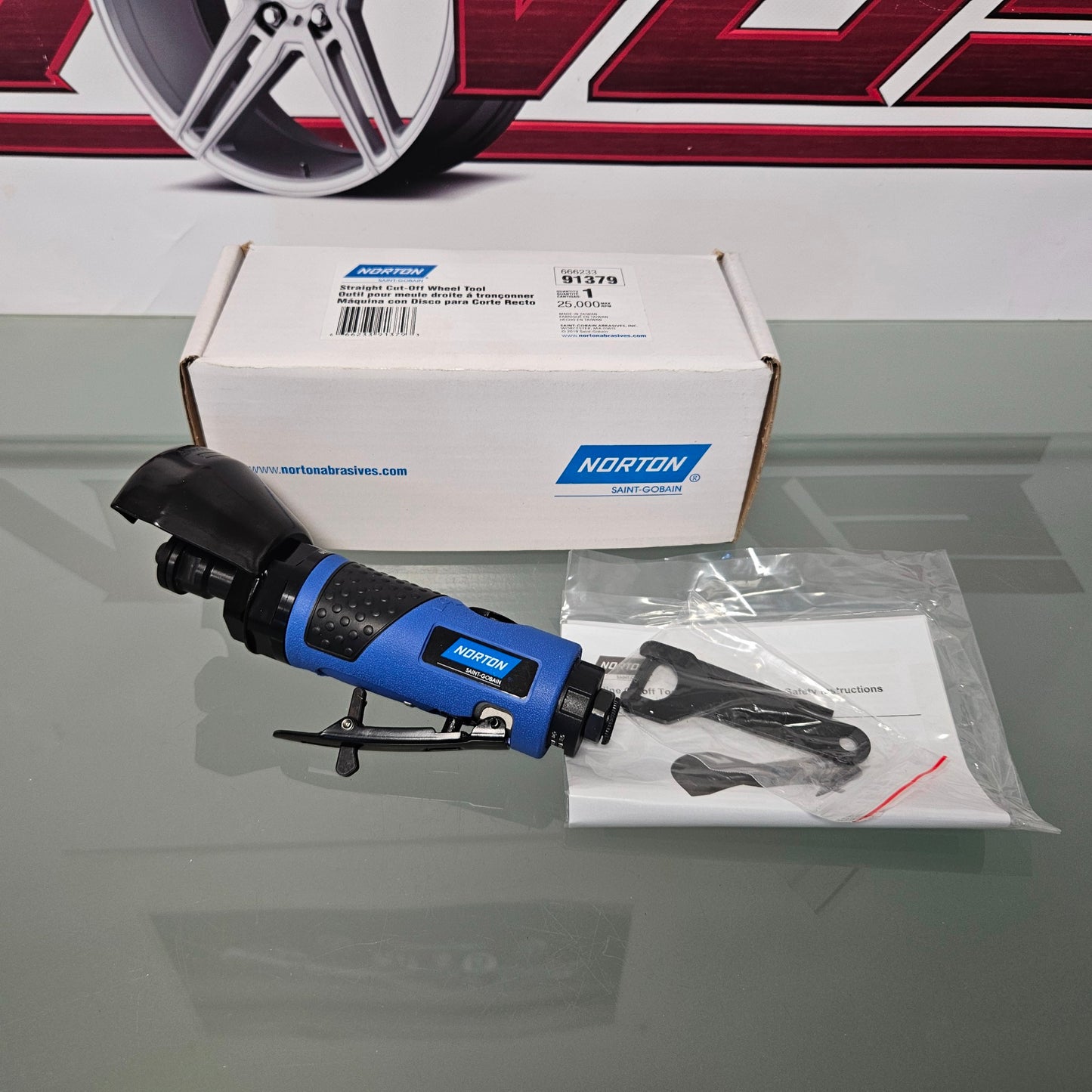 NORTON 91379 STRAIGHT CUT-OFF WHEEL AIR TOOL  #3385