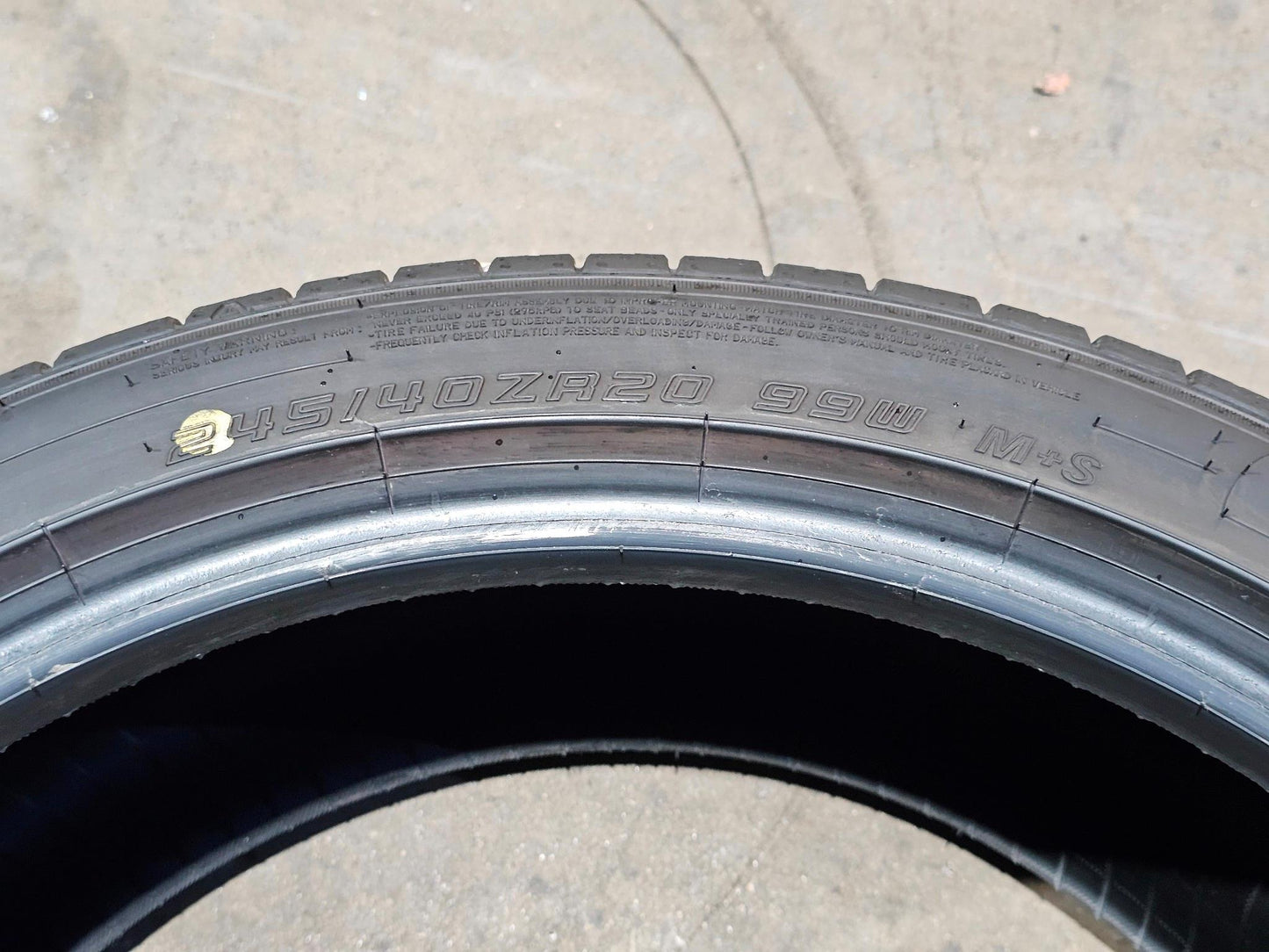 1) FALKEN PRO G6 SPORT A/S 245/40ZR20 TIRE #4027