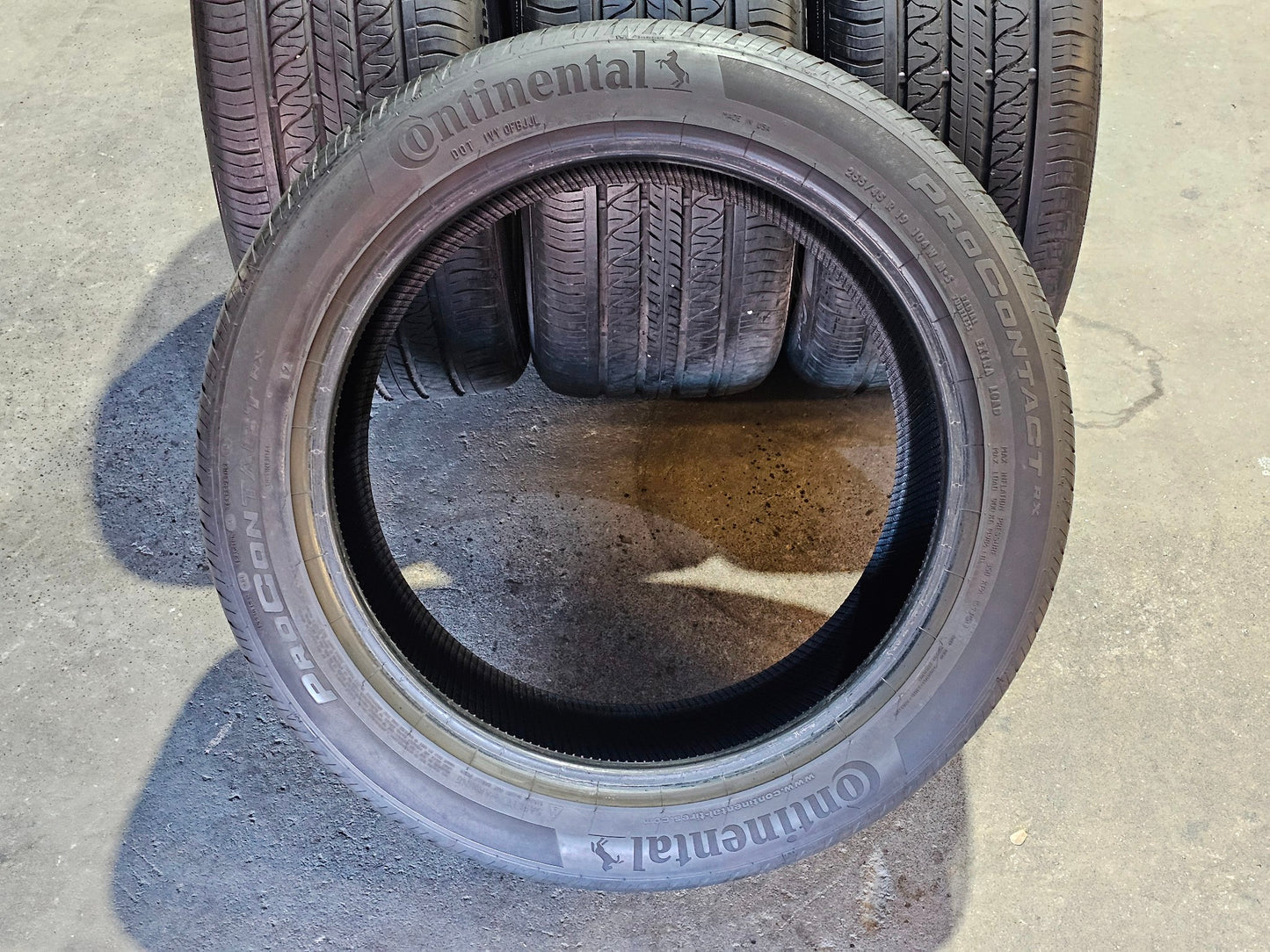 4) CONTINENTAL PRO CONTACT RX 255/45/19 #4026