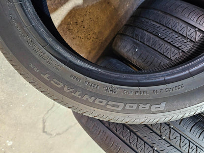 4) CONTINENTAL PRO CONTACT RX 255/45/19 #4026