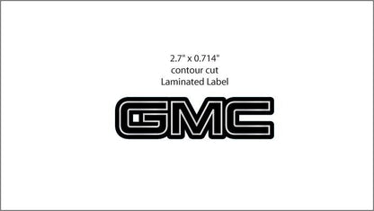 4 GMC SIERRA YUKON 1500 CENTER CAP LOGOS RED DECALS VINYL STICKERS 20 22 WHEELS