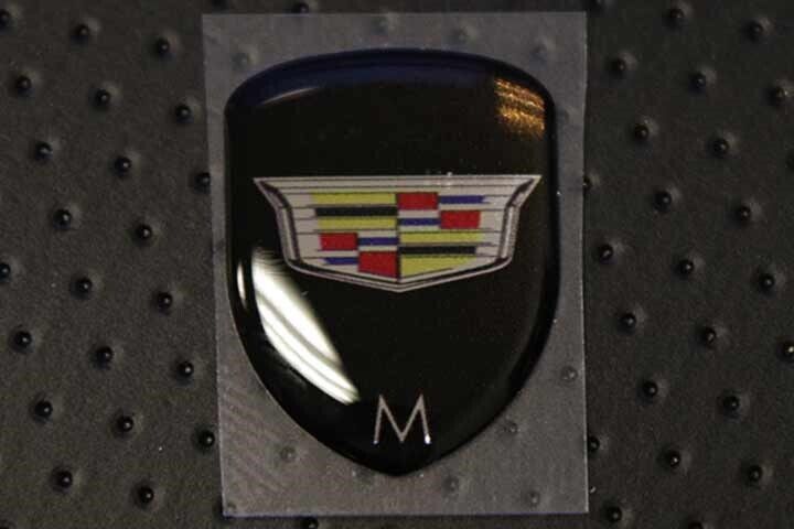 2014-2018 CADILLAC CTS SHIFTER DOME DECALS AUTOMATIC SHIFT INSERT DOMED - 8996