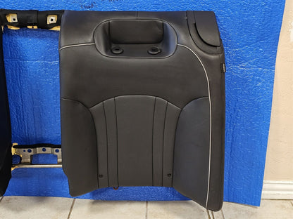 2015-2019 GENESIS G80 REAR UPPER SEAT BACK HEATED LEATHER BLACK AIRBAG