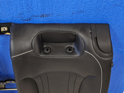 2015-2019 GENESIS G80 REAR UPPER SEAT BACK HEATED LEATHER BLACK AIRBAG