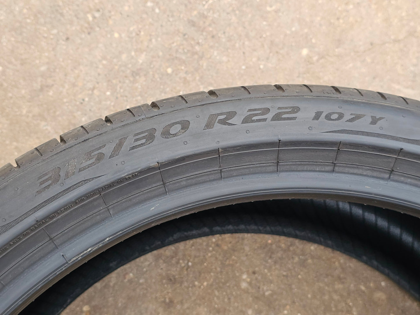 1) PIRELLI P ZERO 315/30 R22 TIRE #4245