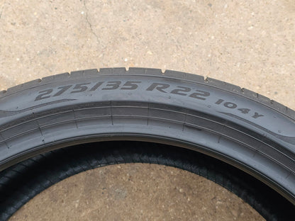 1) PIRELLI P ZERO 275/35R22 TIRE #4246