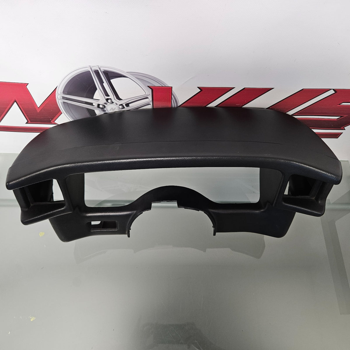 1990-1993 FORD MUSTANG SPEEDOMETER BLACK CLUSTER  SURROUND TRIM DASH BEZEL #37692