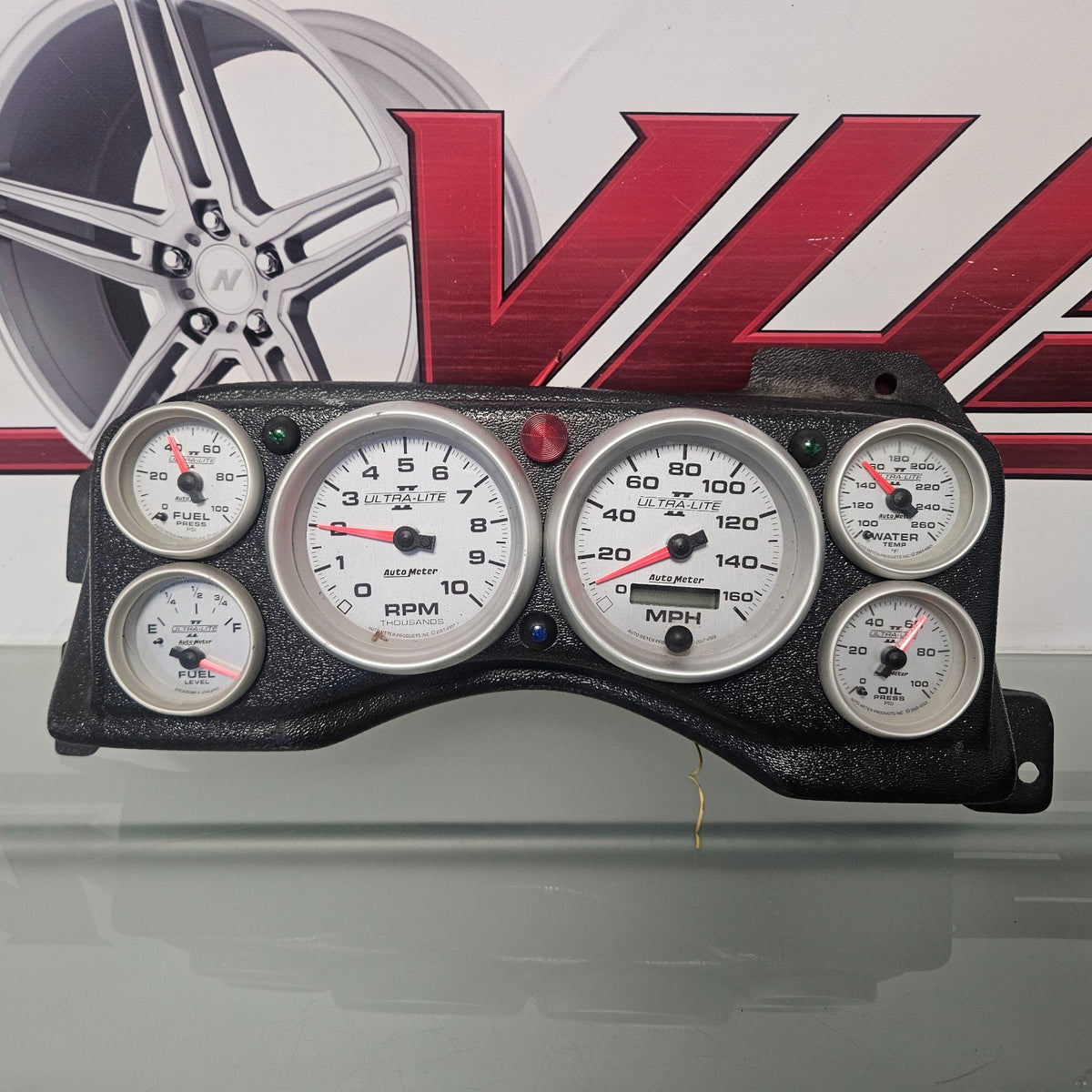 87-93 MUSTANG AUTOMETER ULTRA-LITE II GAUGES 4490 4997 4963 RPM OIL FUEL #37713