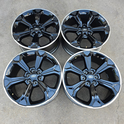 22" FORD F150 EXPEDITION BLACK MACHINED FORD PERFORMANCE WHEELS 20 21 24 #46120