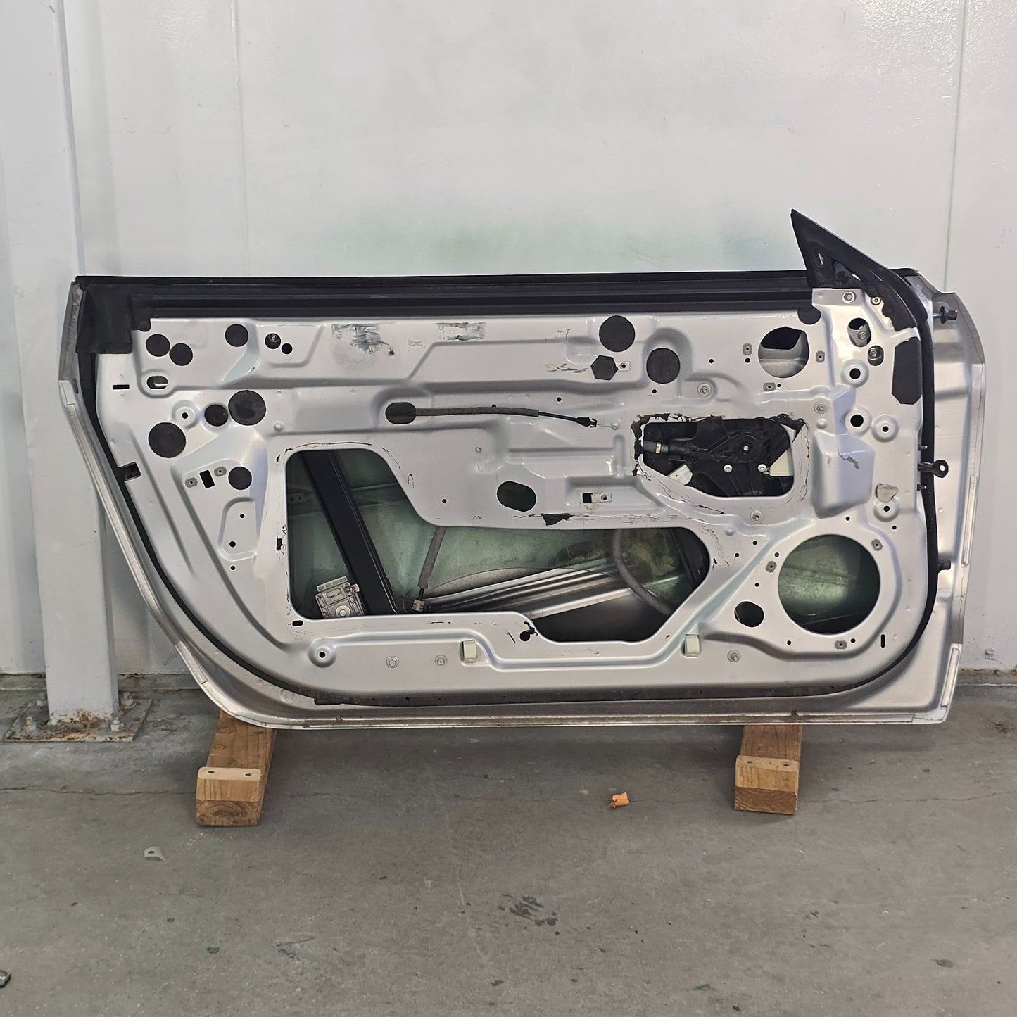 2015-2023 FORD MUSTANG GT COUPE DRIVER SILVER DOOR W/GLASS 16 17 18 19 #45796