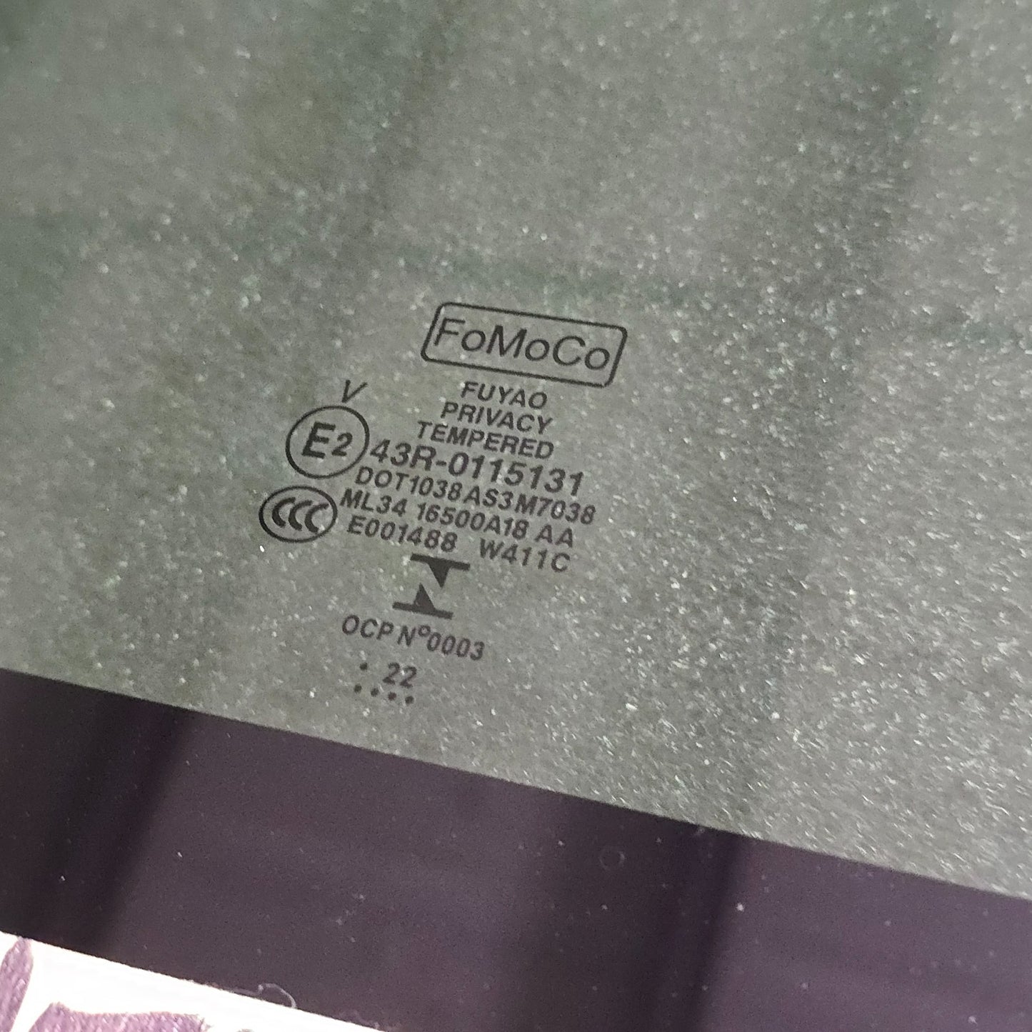 15 16 17 18 19 20 21 22 24 FORD F150 F250 EXPEDITION FRONT SUNROOF GLASS #45645