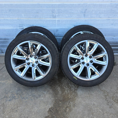 22" CHEVY SILVERADO TAHOE GMC SIERRA OEM WHEELS RIMS TIRES ESCALADE 20 #46300