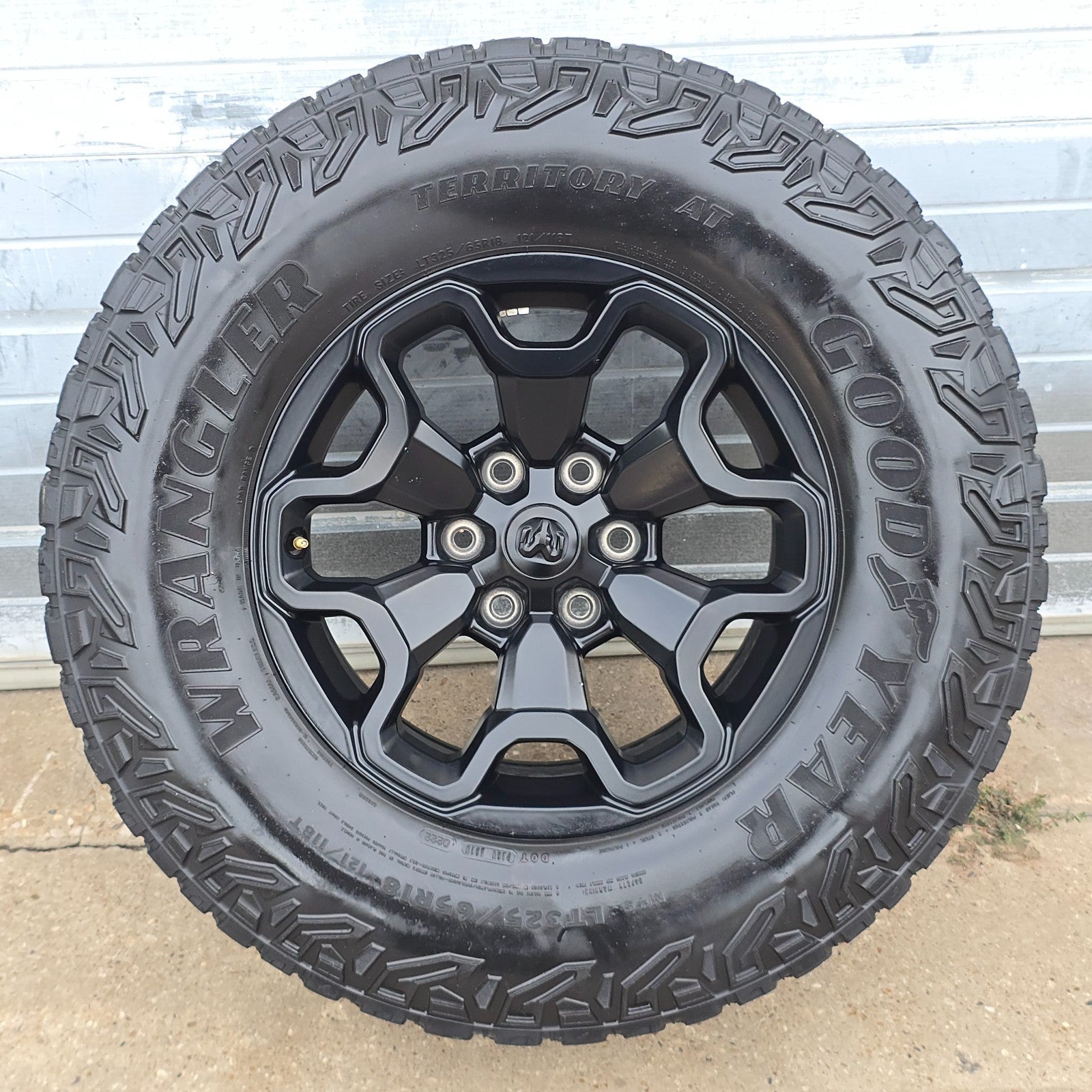 2021-2025 DODGE RAM 1500 TRX BLACK WHEELS TIRES 68497383AA #46056