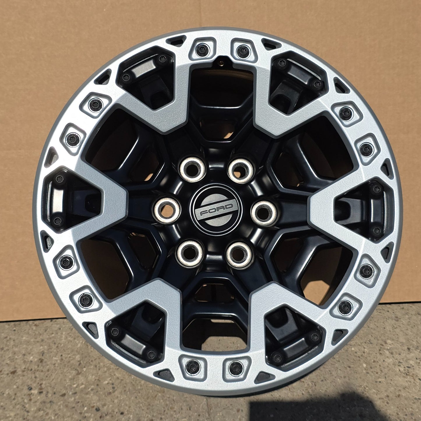 17" FORD F150 RAPTOR BLACK W/ SILVER BEADLOCK WHEELS RIM 21 22 23 24 25 26 #46118