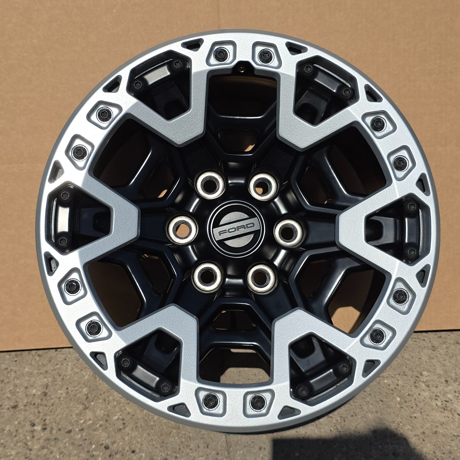 17" FORD F150 RAPTOR BLACK W/ SILVER BEADLOCK WHEELS RIM 21 22 23 24 25 26 #46118