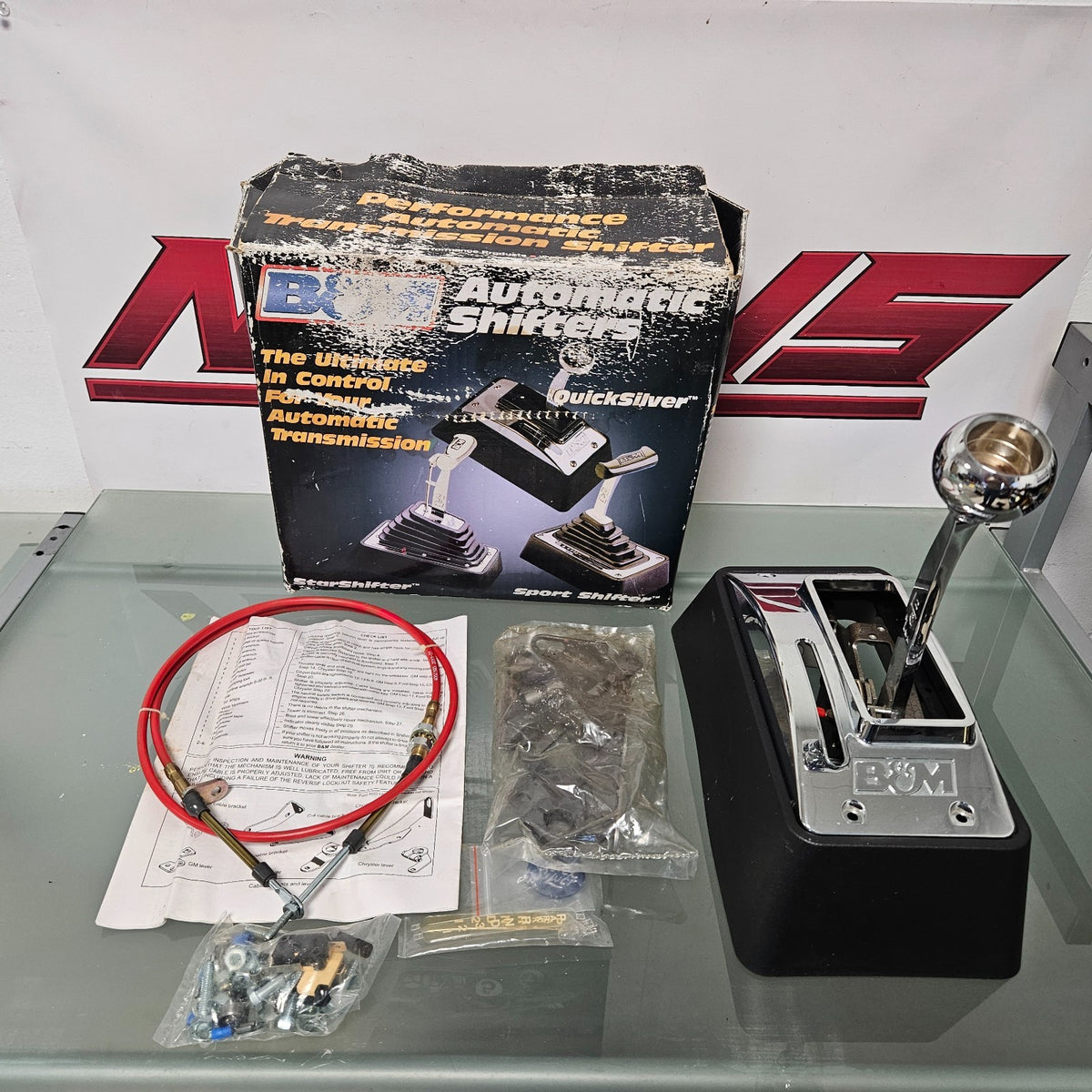 B&M QUICKSILVER 80683 AUTOMATIC RACHET 3 OR 4 SPEED UNIVERSAL RACE SHIFTER #37750