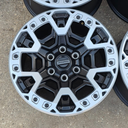 17" FORD F150 RAPTOR BLACK W/ SILVER BEADLOCK WHEELS RIM 21 22 23 24 25 26 #46114
