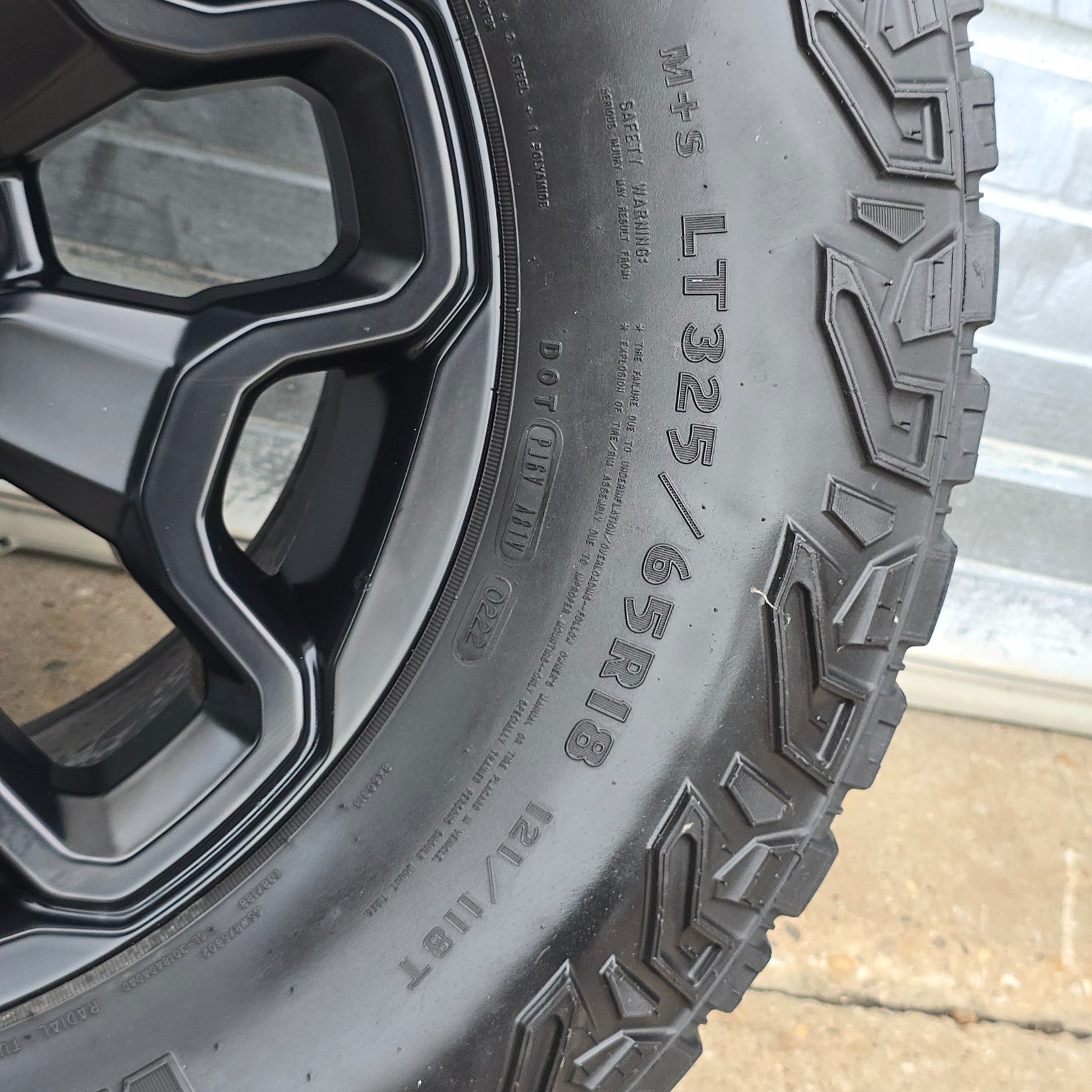 2021-2025 DODGE RAM 1500 TRX BLACK WHEELS TIRES 68497383AA #460511