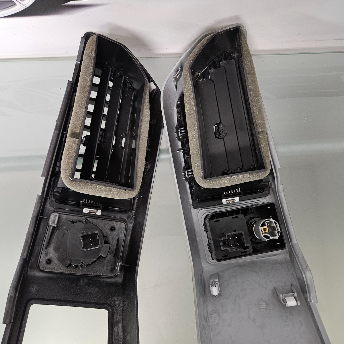 15-20 FORD F150 17-22 F250 F350 DASH BEZEL RIGHT LEFT AIR VENT TRIM SILVER #37889