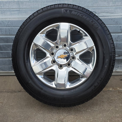 20" CHEVY SILVERADO 2500 3500 GMC SIERRA POLISHED WHEELS TIRES 24 22 23 LT #45671