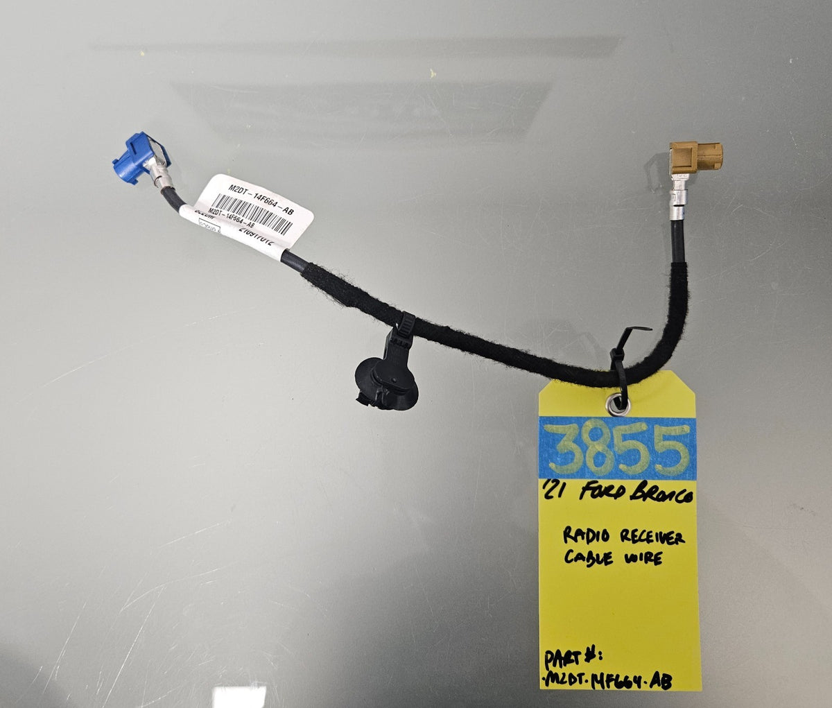 2021 - 2025 FORD BRONCO RADIO RECEIVER CABLE WIRE WIRING HARNESS OEM #38550