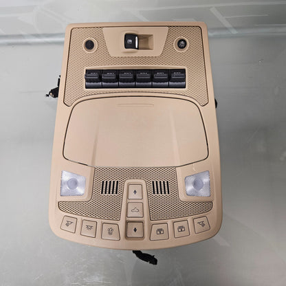 2017-2022 FORD F250 F350 OVERHEAD ROOF CONSOLE TAN UPFITTER 18 19 20 21 #37540