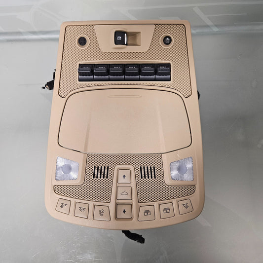 2017-2022 FORD F250 F350 OVERHEAD ROOF CONSOLE TAN UPFITTER 18 19 20 21 #37540