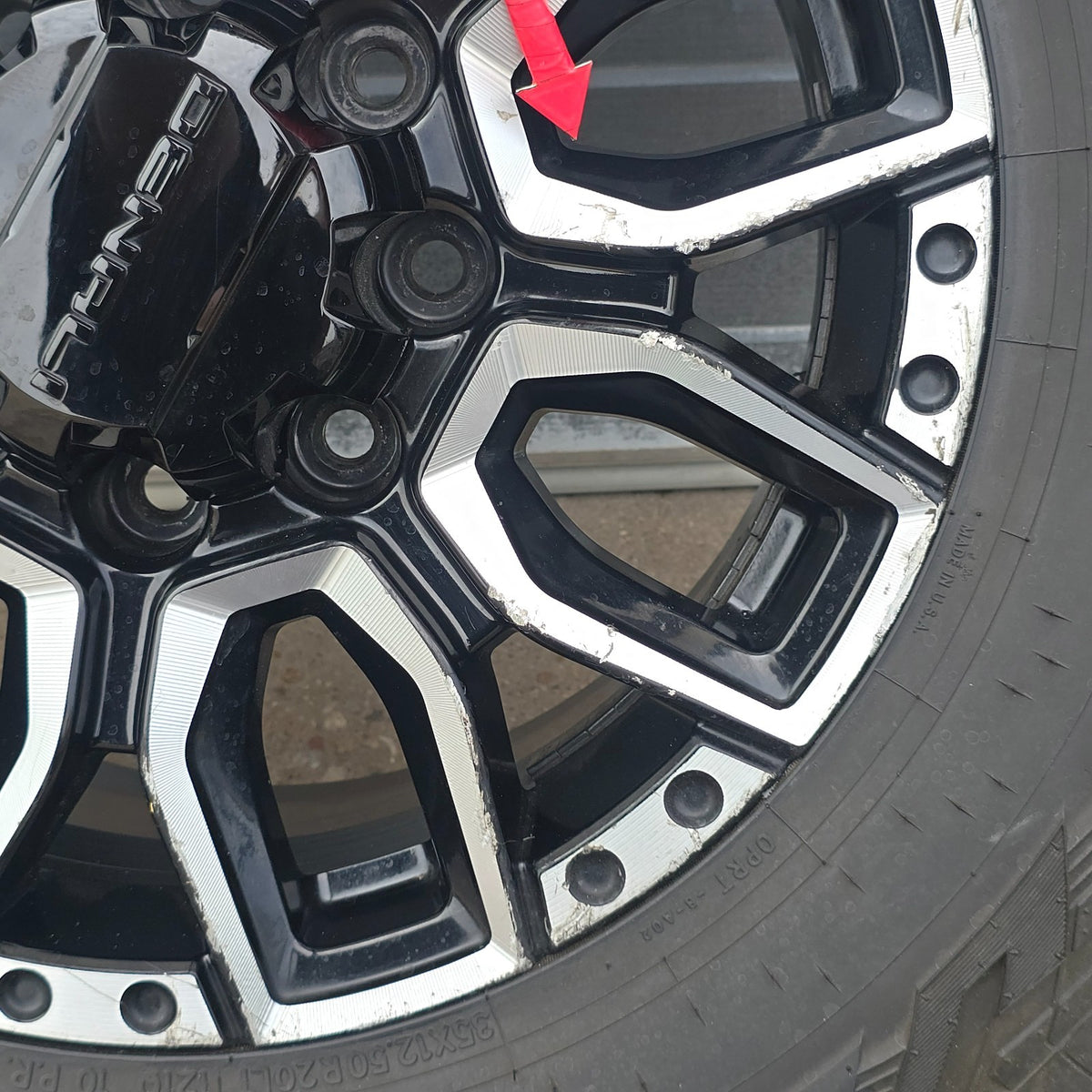 20” SIERRA DENALI 2500 3500 HD BLACK MACHINED WHEELS SQ9 TIRES #46327