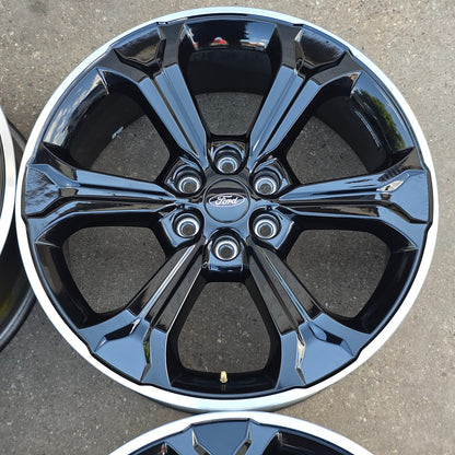 22" FORD F150 EXPEDITION BLACK MACHINED FORD PERFORMANCE WHEELS 20 21 24 #46122