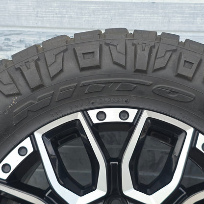 20” SIERRA DENALI 2500 3500 HD BLACK MACHINED WHEELS SQ9 TIRES #463210