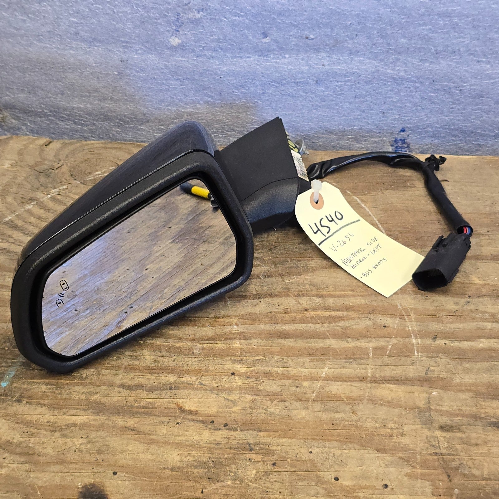   15-23 OEM Ford Mustang Left Driver Heated Mirror BLIS turn signal LED #45400