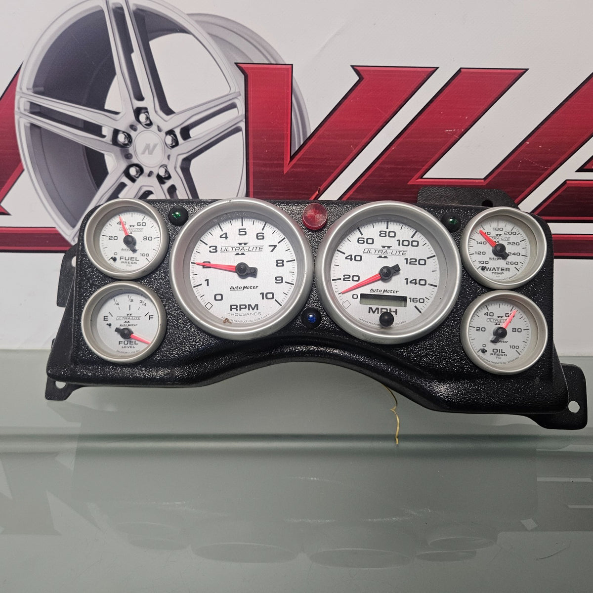 87-93 MUSTANG AUTOMETER ULTRA-LITE II GAUGES 4490 4997 4963 RPM OIL FUEL #37714