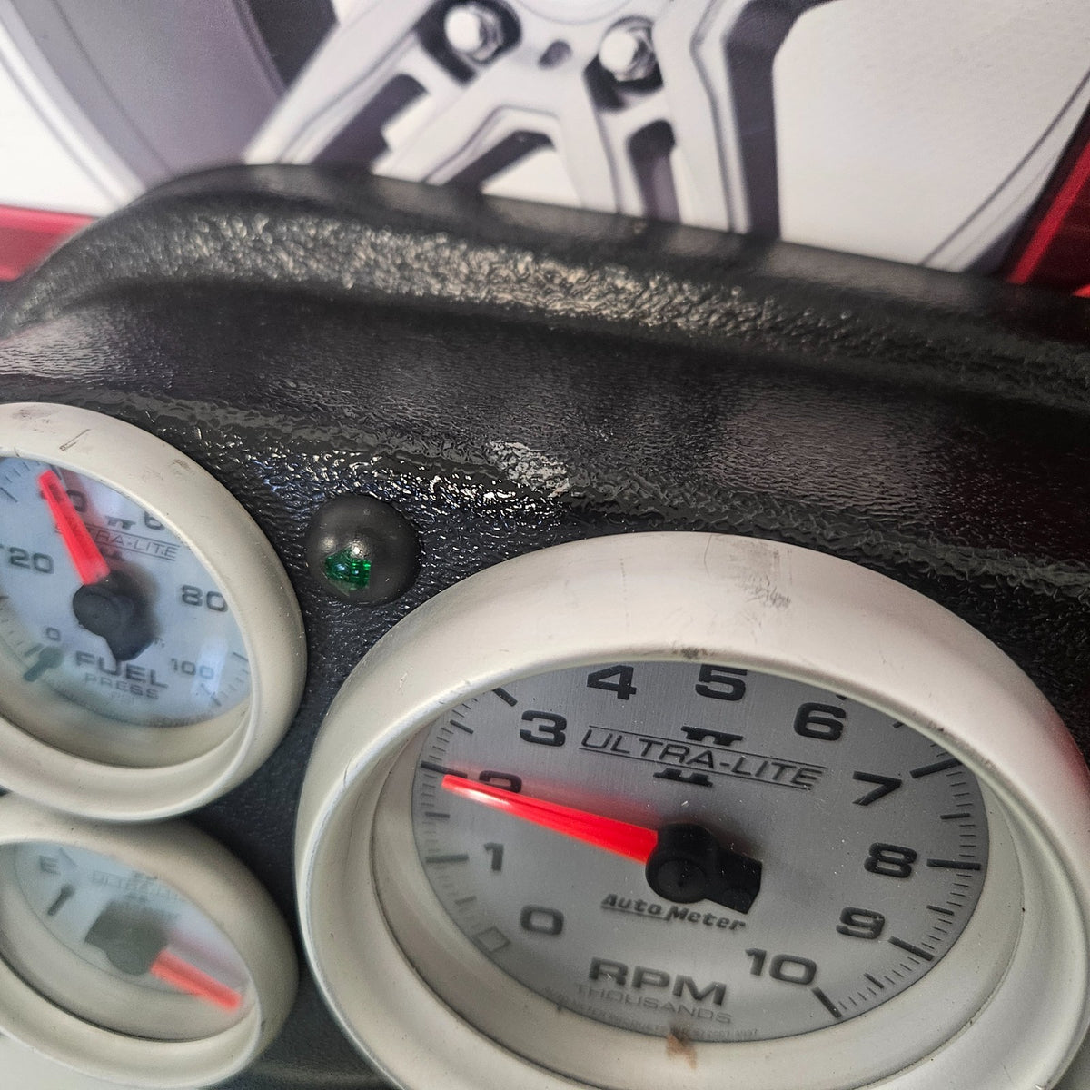 87-93 MUSTANG AUTOMETER ULTRA-LITE II GAUGES 4490 4997 4963 RPM OIL FUEL #37719