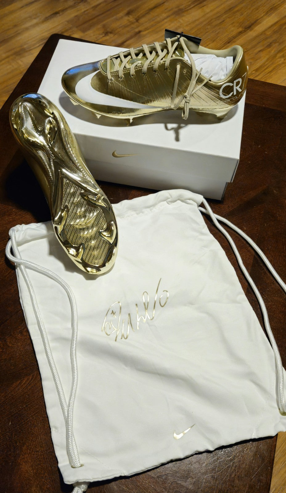 NEW Nike Mercurial Superfly 1 RGN SE CR7 Metallic Gold Size 10 Ronaldo World Cup6