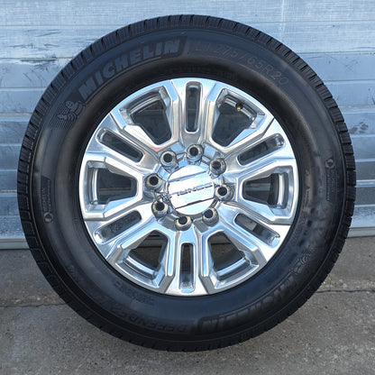 20" GMC SIERRA DENALI 2500 3500 POLISHED OEM WHEELS TIRES 84604600 #45654
