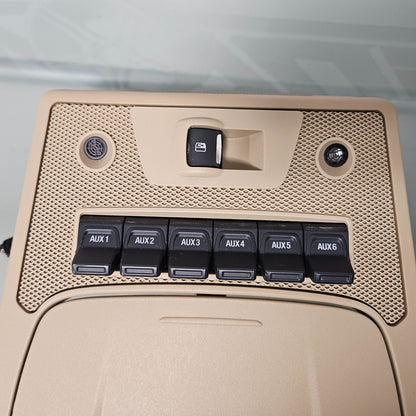 2017-2022 FORD F250 F350 OVERHEAD ROOF CONSOLE TAN UPFITTER 18 19 20 21 #37544