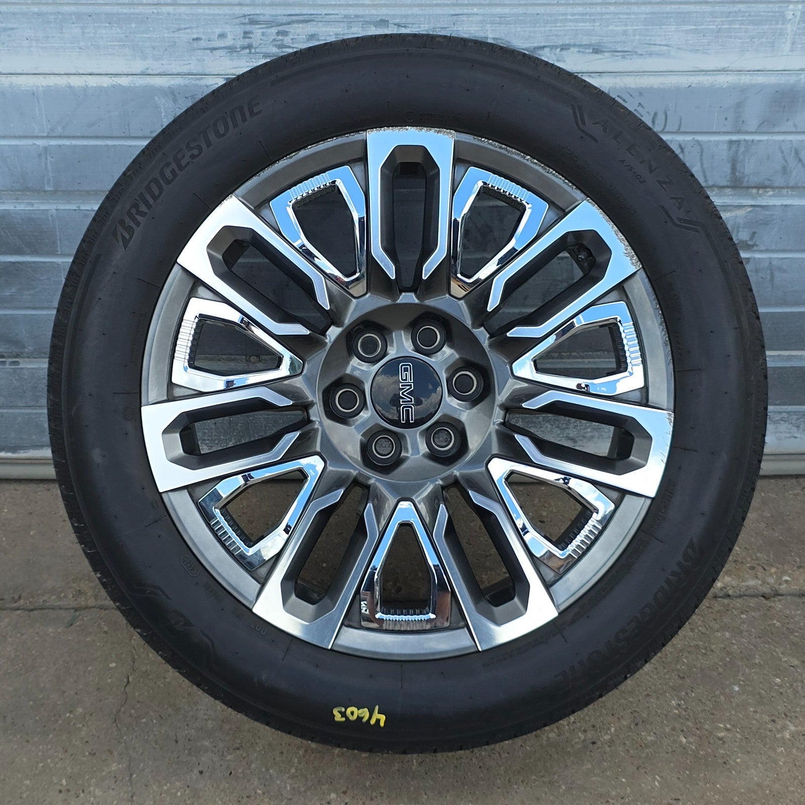 22" GMC SIERRA YUKON DENALI ULTIMATE GRAY MACHINED WHEELS TIRES 20 24 #46034