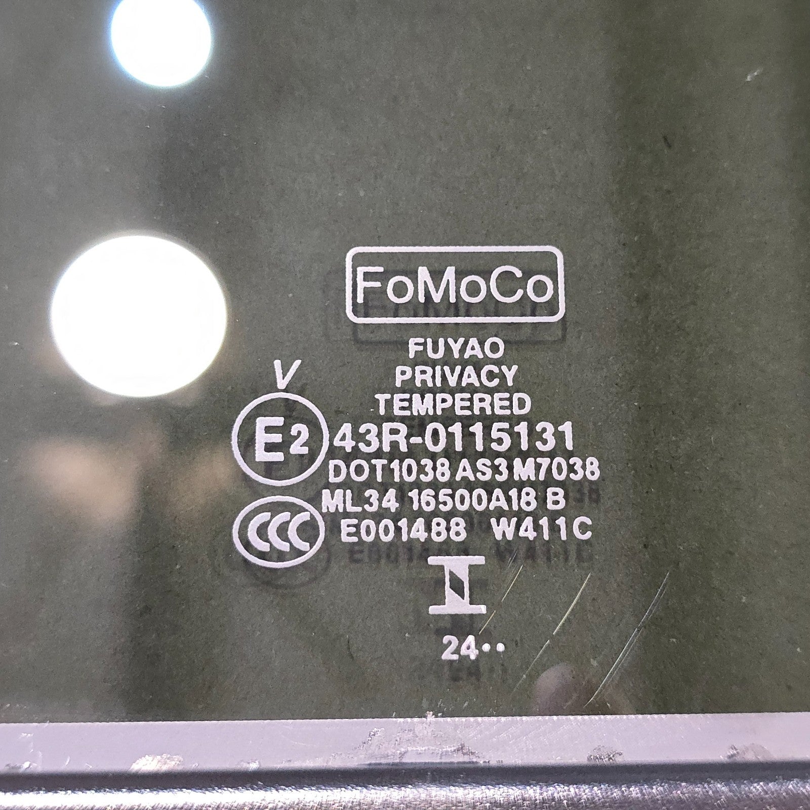 15 16 17 18 19 20 21 22 23 24 FORD F150 F250 EXPEDITION REAR SUNROOF GLASS #454810
