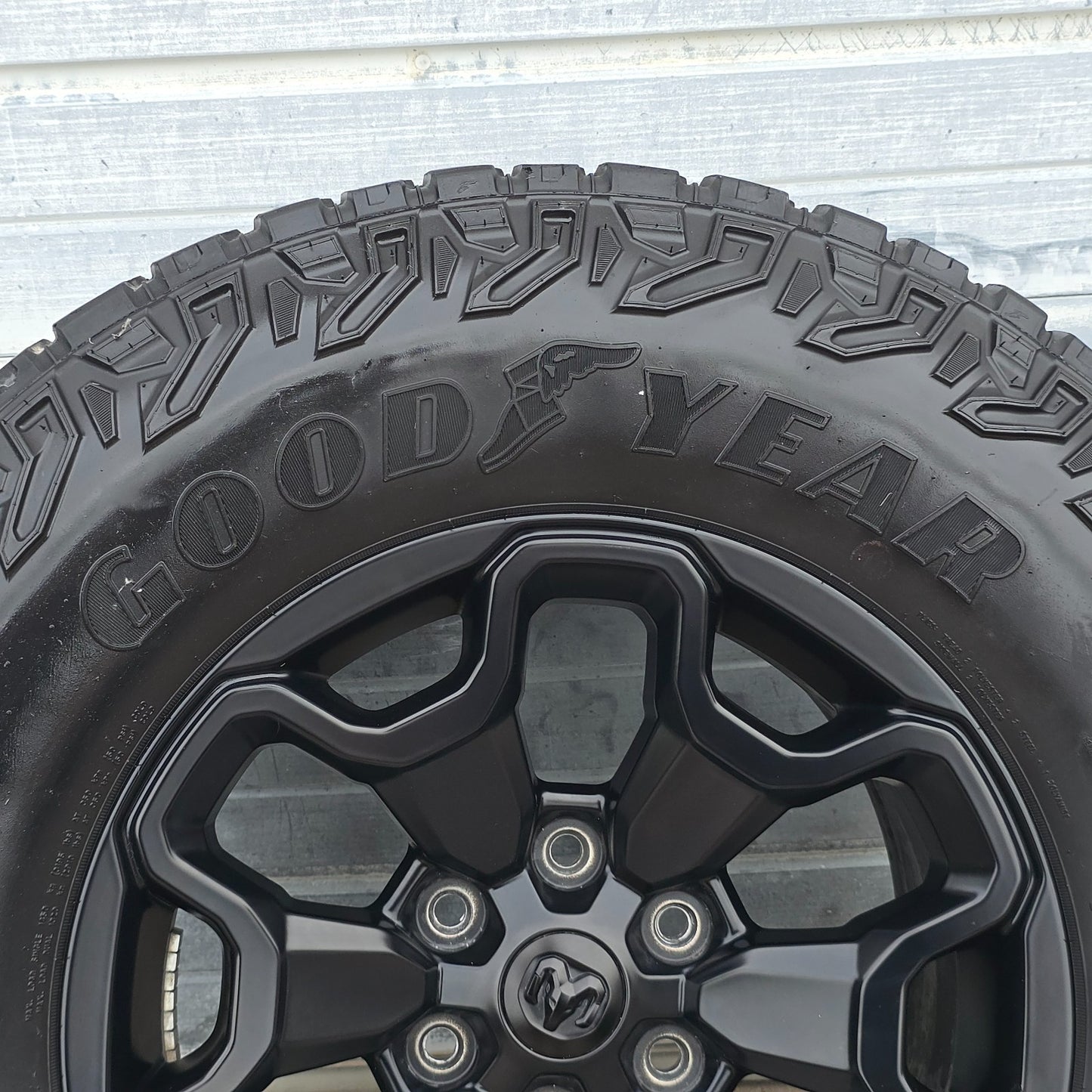 2021-2025 DODGE RAM 1500 TRX BLACK WHEELS TIRES 68497383AA #46059