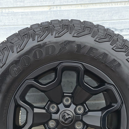 2021-2025 DODGE RAM 1500 TRX BLACK WHEELS TIRES 68497383AA #46059