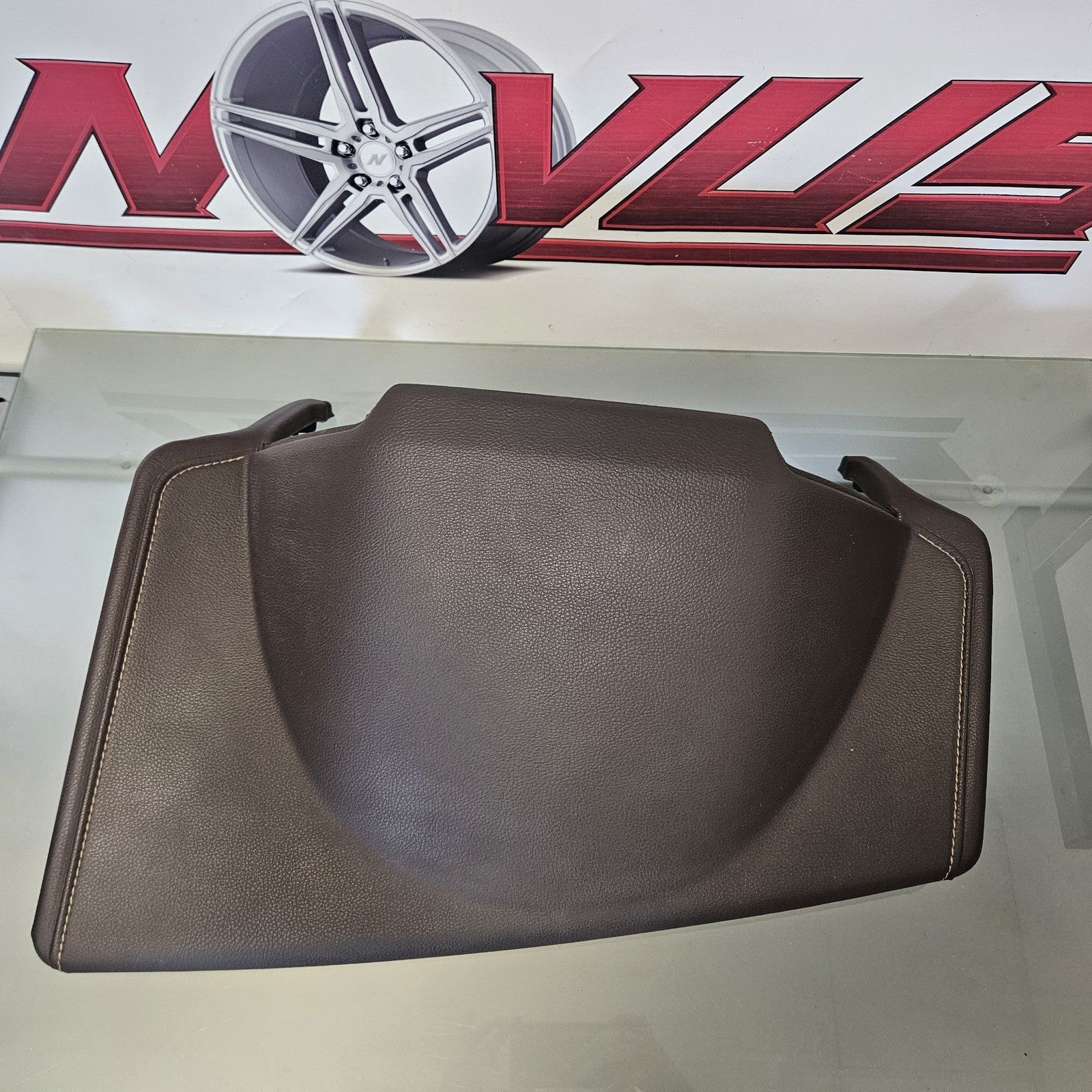 Ford F250 F350 Brown Leather Driver Left Dash Pad Trim Cover eProfit Test0