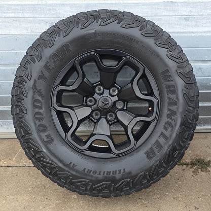 2021-2025 DODGE RAM 1500 TRX BLACK WHEELS TIRES 68497383AA #46053