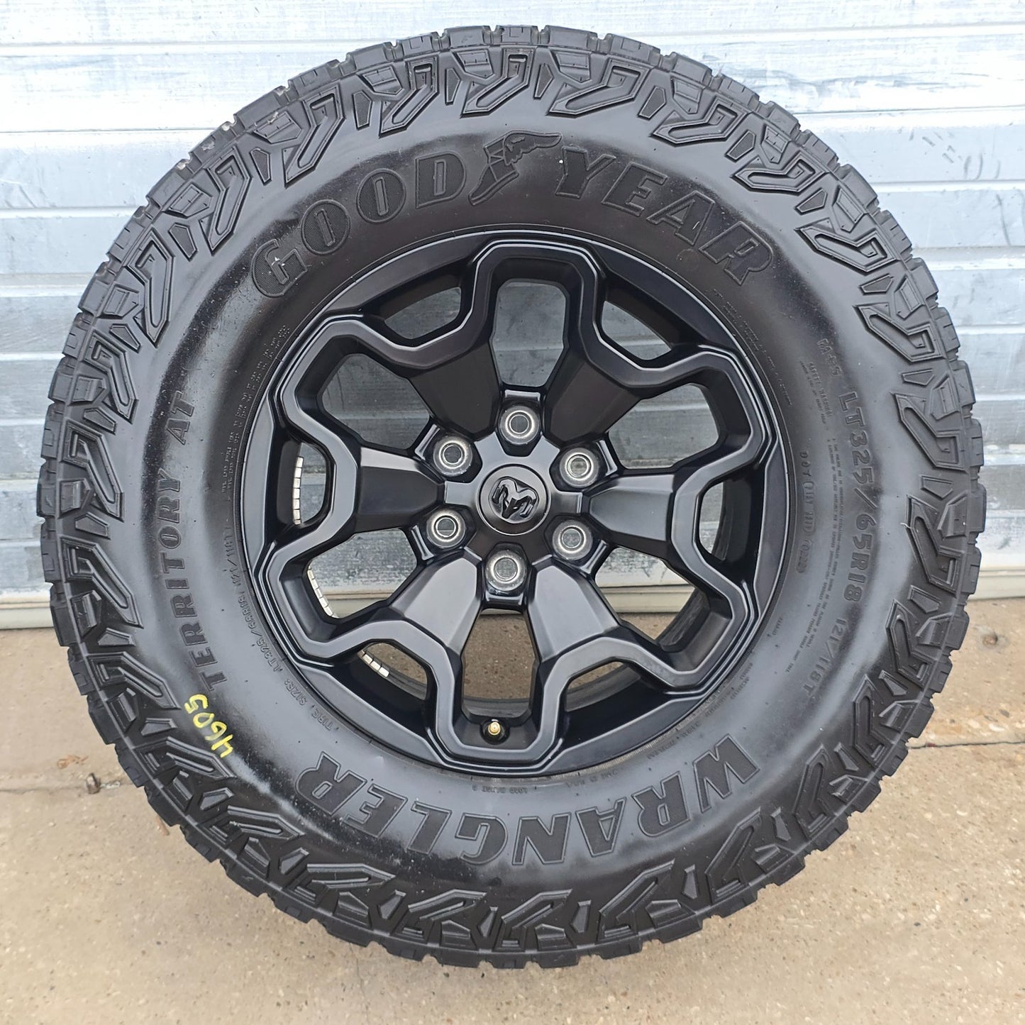 2021-2025 DODGE RAM 1500 TRX BLACK WHEELS TIRES 68497383AA #46054