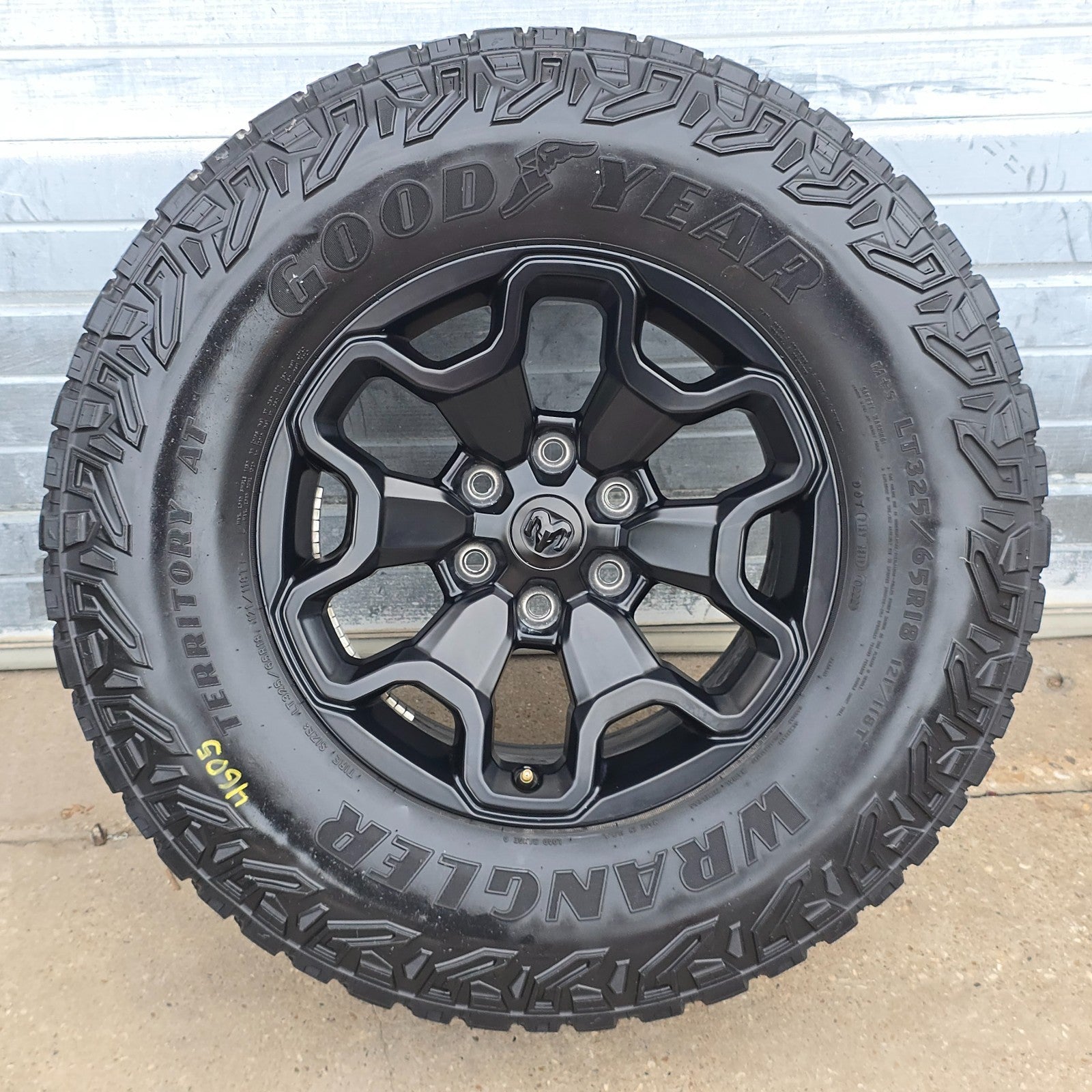 2021-2025 DODGE RAM 1500 TRX BLACK WHEELS TIRES 68497383AA #46054